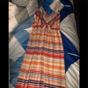 Colorful strip dress